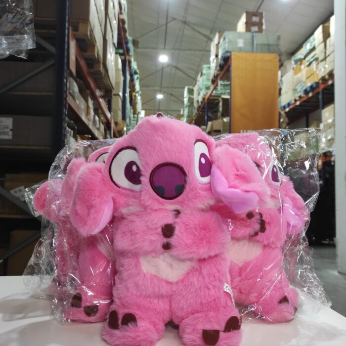 Peluche relajante para bebé que simula respiración rosa