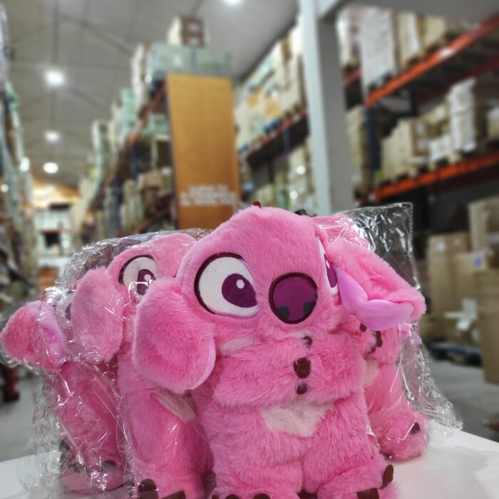 Peluche relajante para bebé que simula respiración rosa