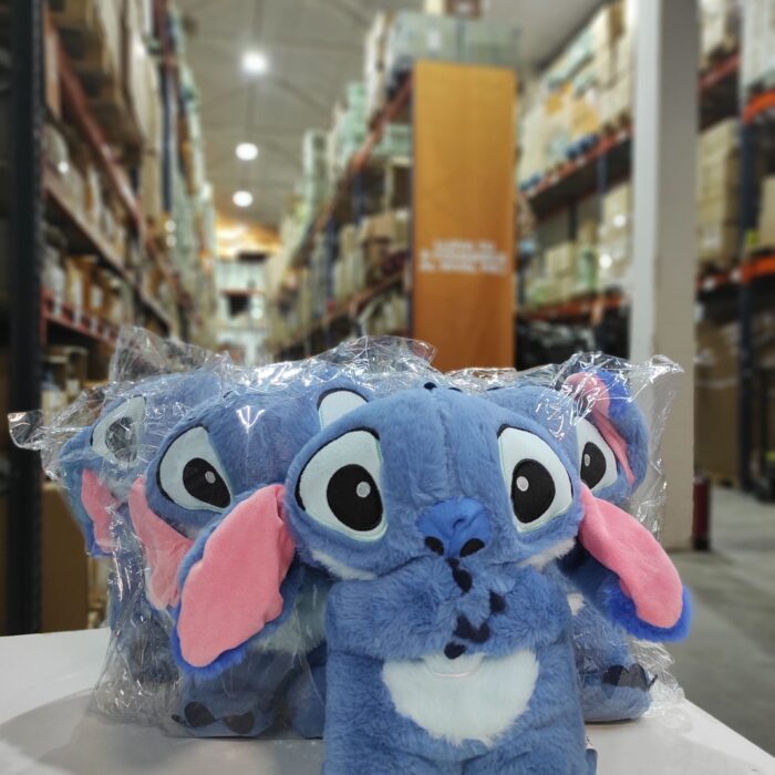 Peluche relajante para bebé que simula respiración azul