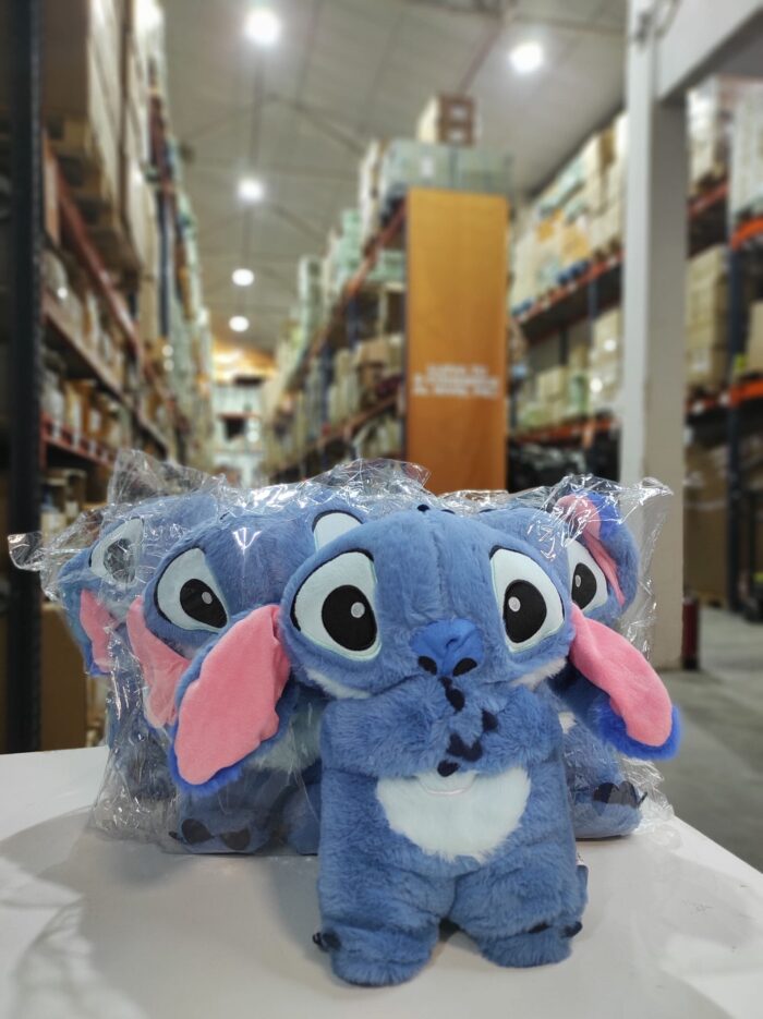 Peluche relajante para bebé que simula respiración azul