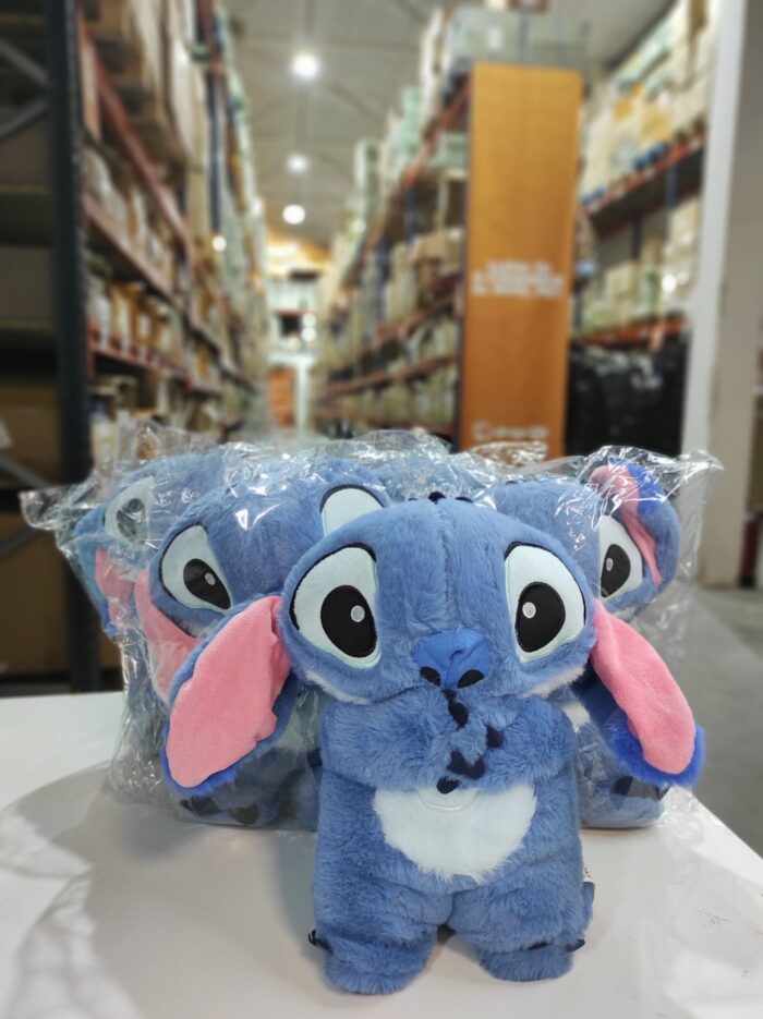 Peluche relajante para bebé que simula respiración azul