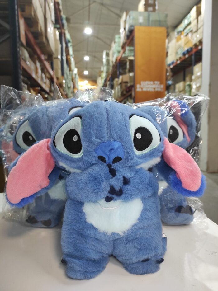 Peluche relajante para bebé que simula respiración azul