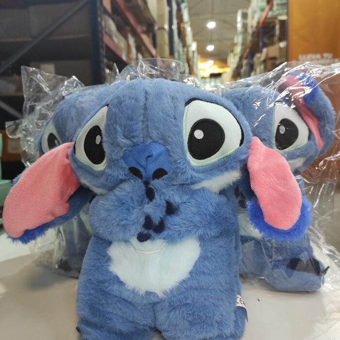 Peluche relajante para bebé que simula respiración azul