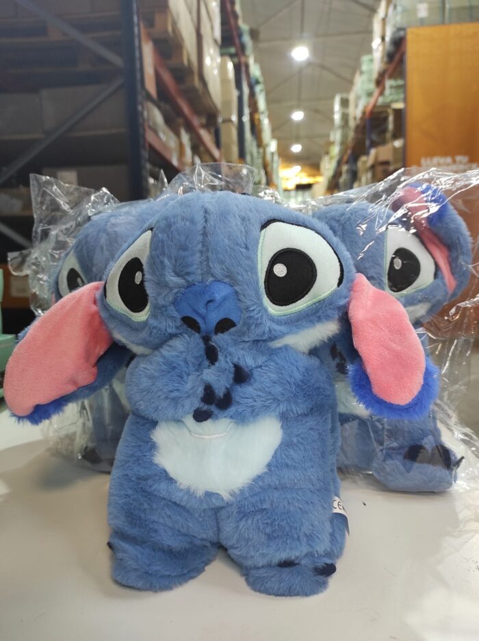 Peluche relajante para bebé que simula respiración azul
