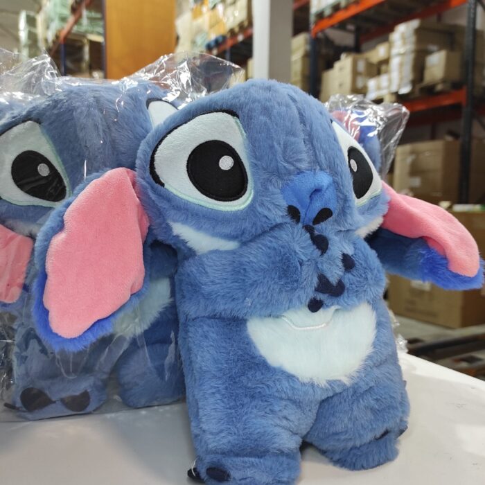 Peluche relajante para bebé que simula respiración azul