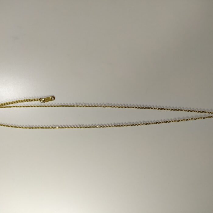 Collar con colgante trebol cinco hojas blanco