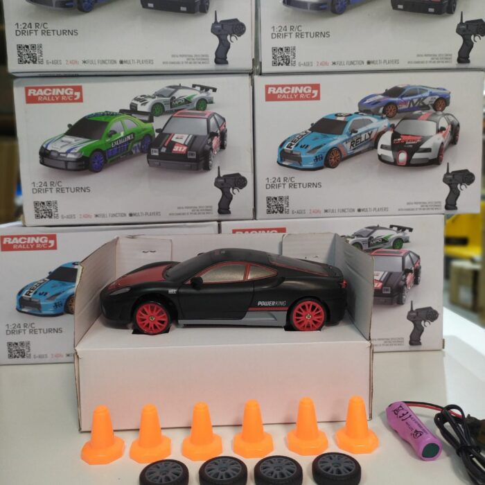 Coche teledirigido drift 1:24 FERRARI NEGRO