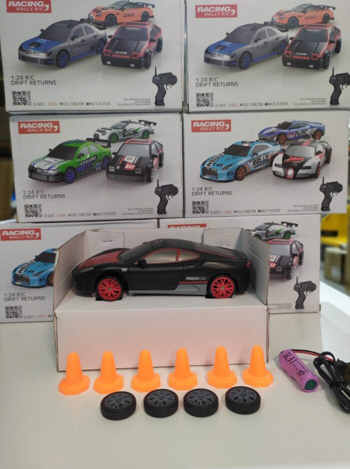 Coche teledirigido drift 1:24 FERRARI NEGRO