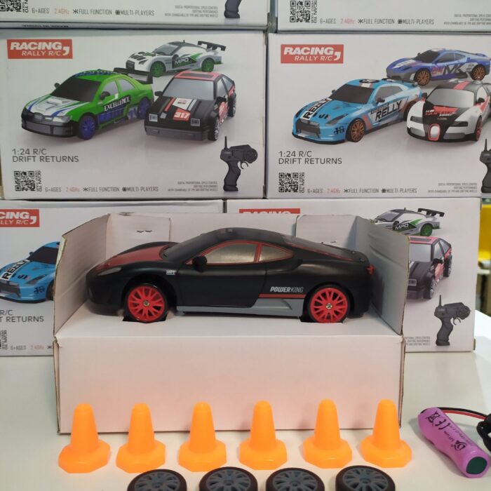 Coche teledirigido drift 1:24 FERRARI NEGRO