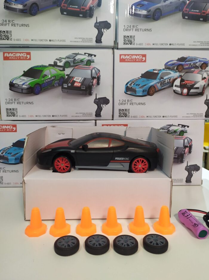 Coche teledirigido drift 1:24 FERRARI NEGRO
