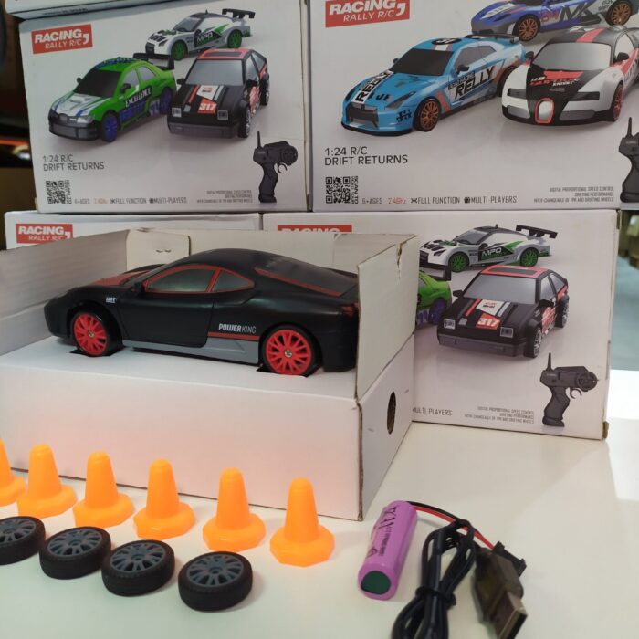 Coche teledirigido drift 1:24 FERRARI NEGRO