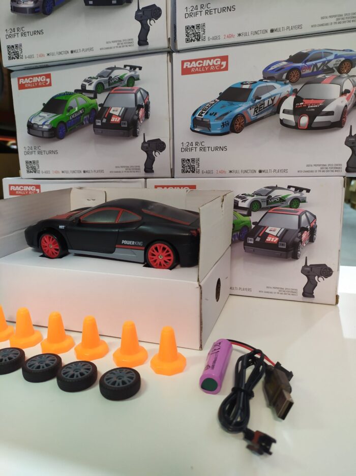 Coche teledirigido drift 1:24 FERRARI NEGRO