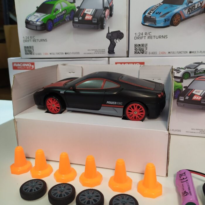 Coche teledirigido drift 1:24 FERRARI NEGRO
