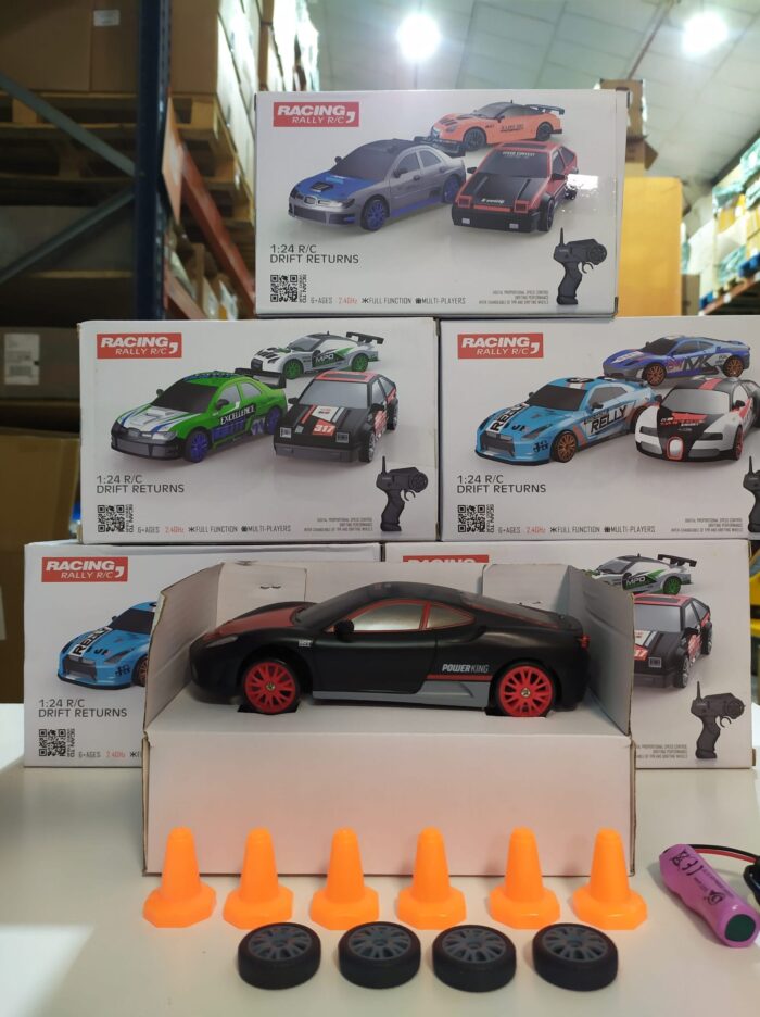 Coche teledirigido drift 1:24 FERRARI NEGRO