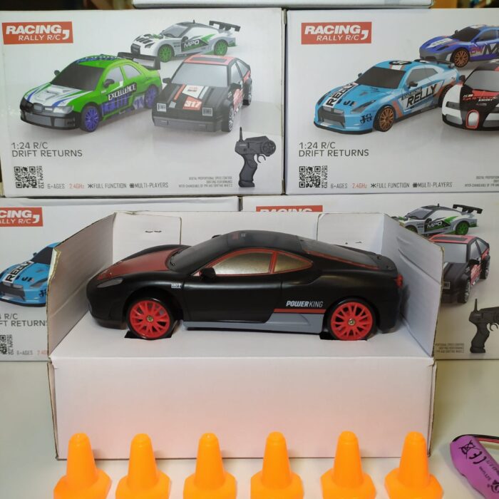 Coche teledirigido drift 1:24 FERRARI NEGRO