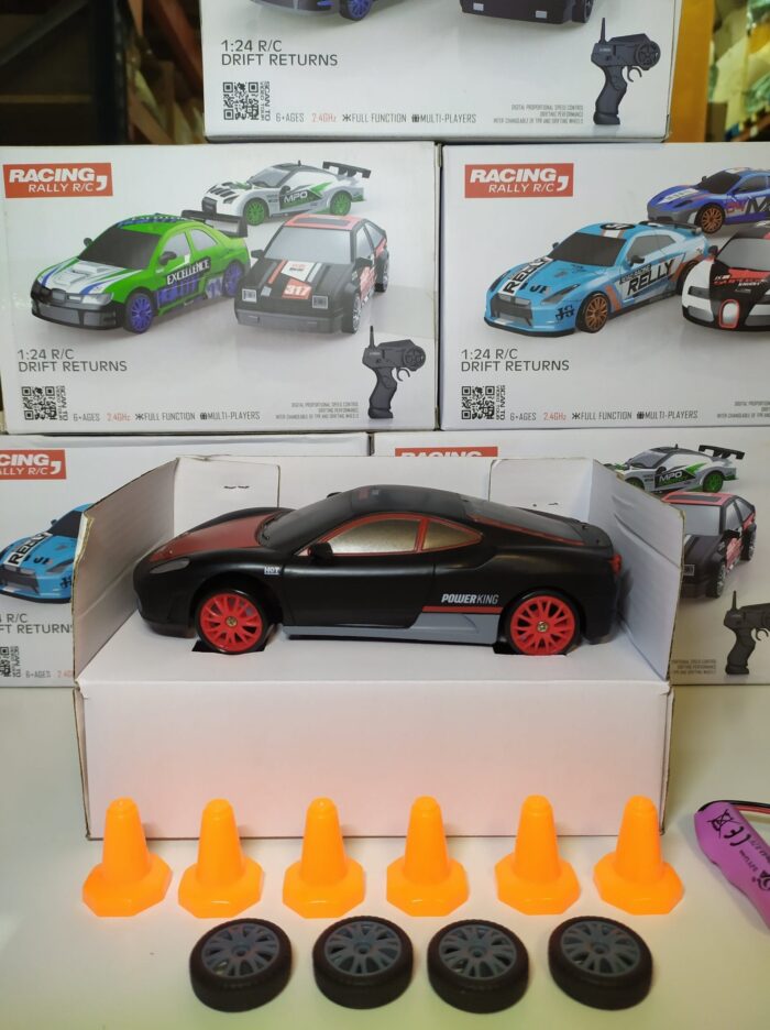 Coche teledirigido drift 1:24 FERRARI NEGRO