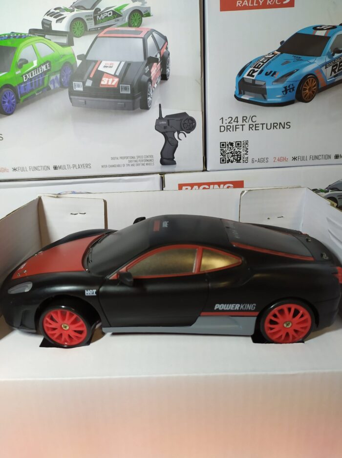 Coche teledirigido drift 1:24 FERRARI NEGRO