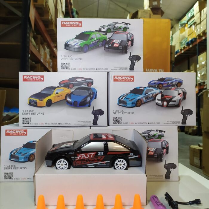 Coche teledirigido drift 1:24 RETRO