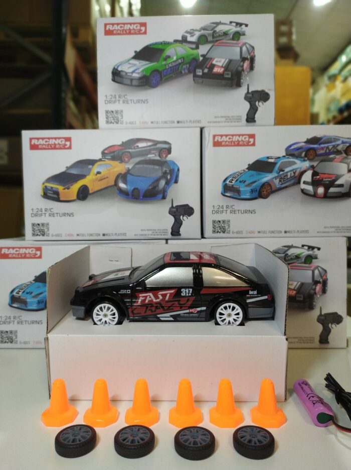 Coche teledirigido drift 1:24 RETRO
