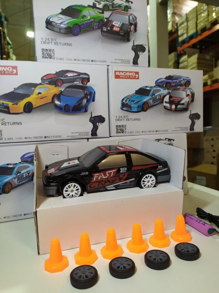 Coche teledirigido drift 1:24 RETRO