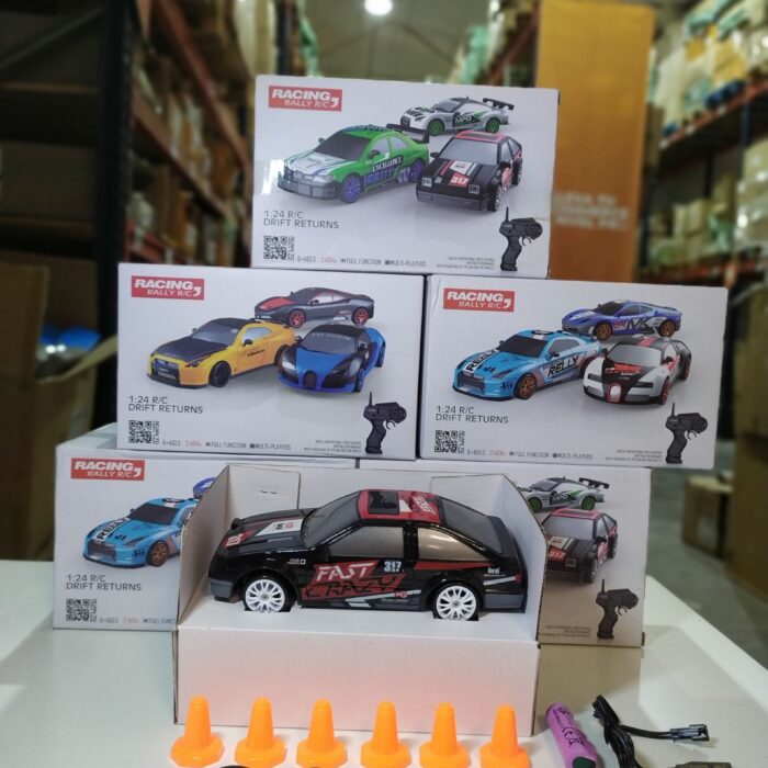 Coche teledirigido drift 1:24 RETRO