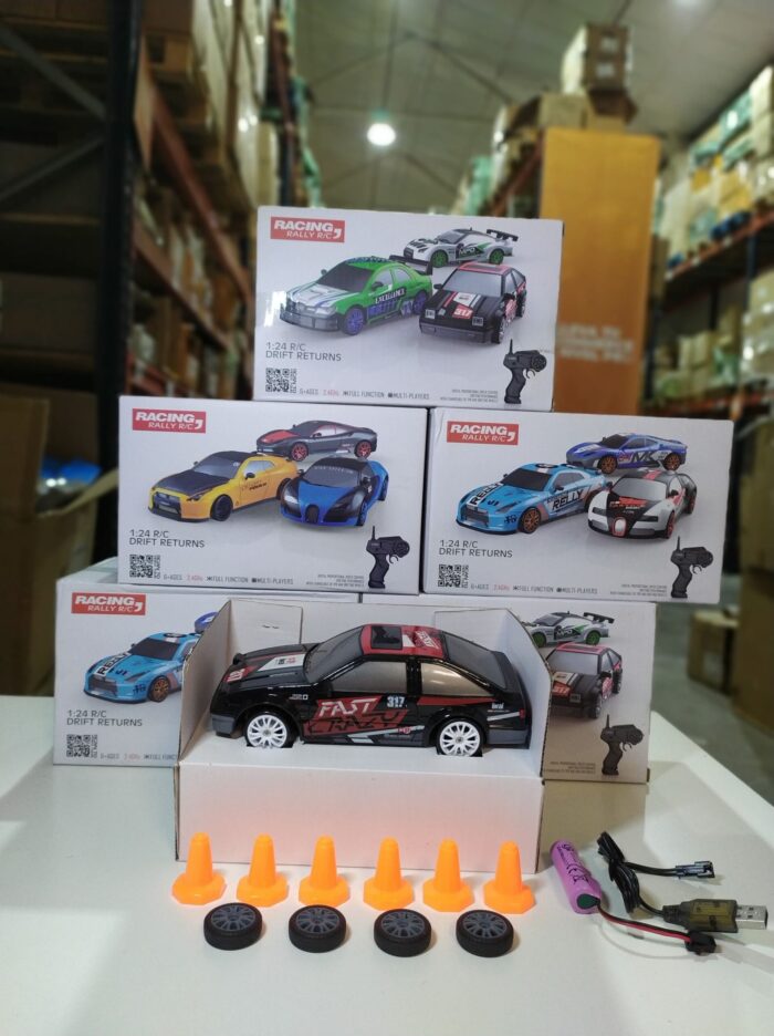 Coche teledirigido drift 1:24 RETRO