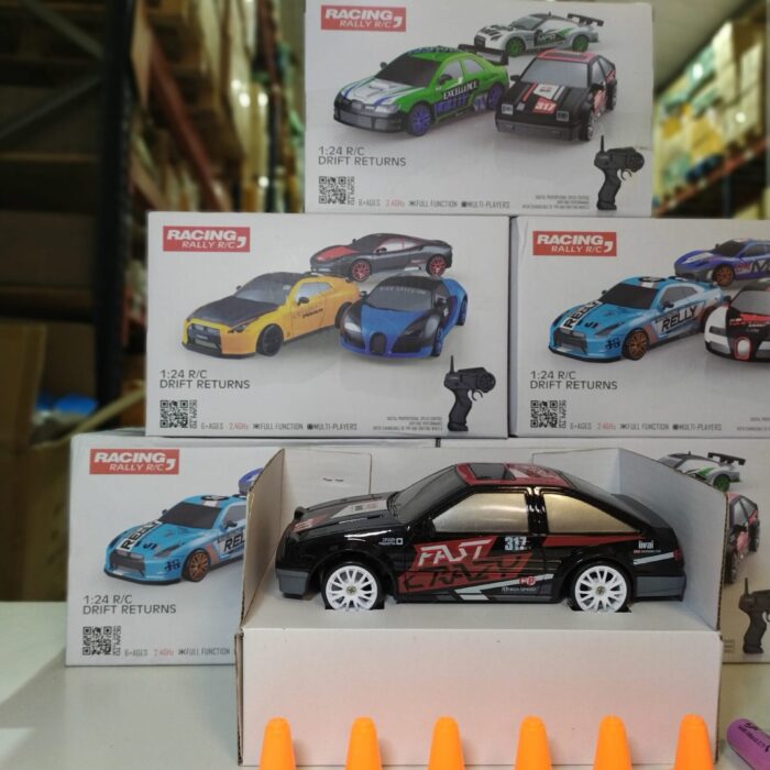 Coche teledirigido drift 1:24 RETRO