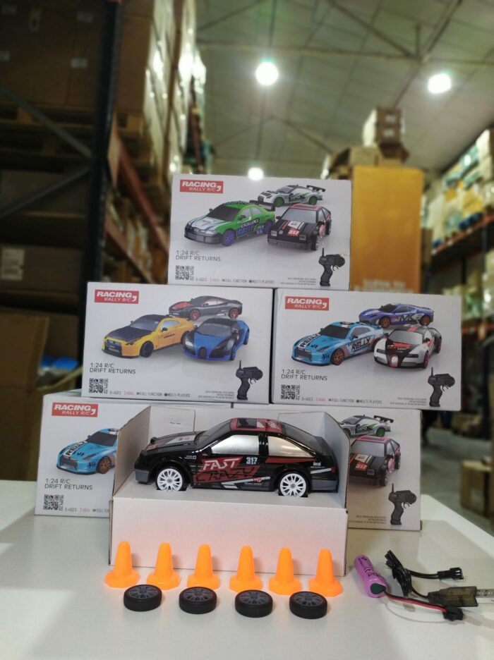 Coche teledirigido drift 1:24 RETRO