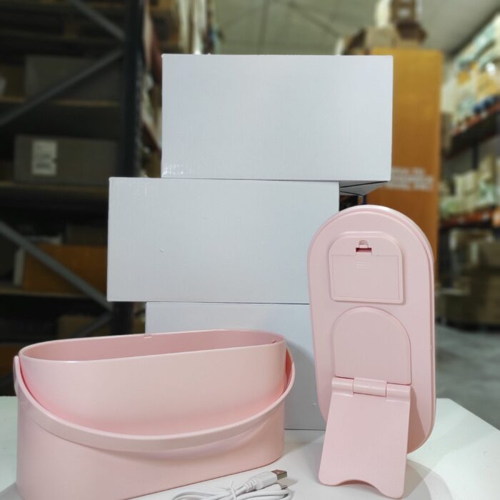 Organizador de maquillaje con espejo LED