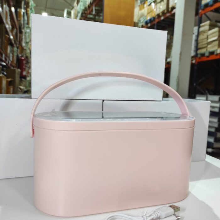 Organizador de maquillaje con espejo LED