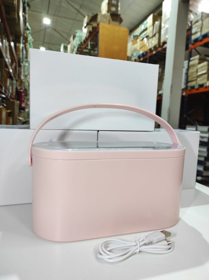 Organizador de maquillaje con espejo LED