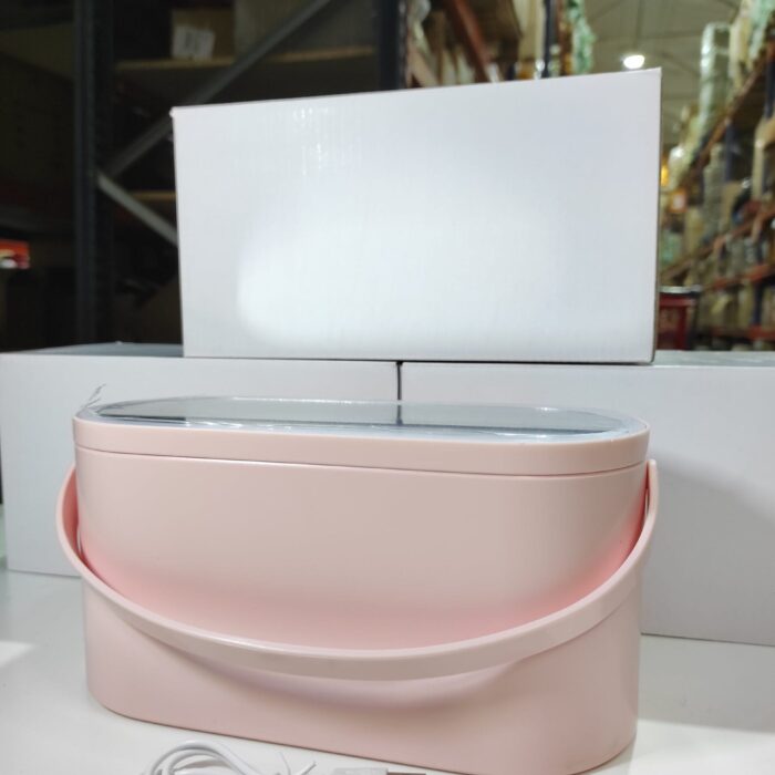 Organizador de maquillaje con espejo LED