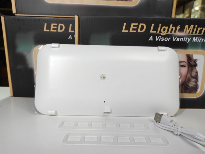 Espejo de tocador LED para coche con 3 modos