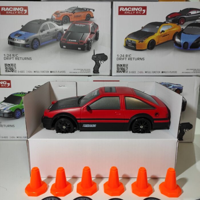 Coche teledirigido drift 1:24 RETRO ROJO