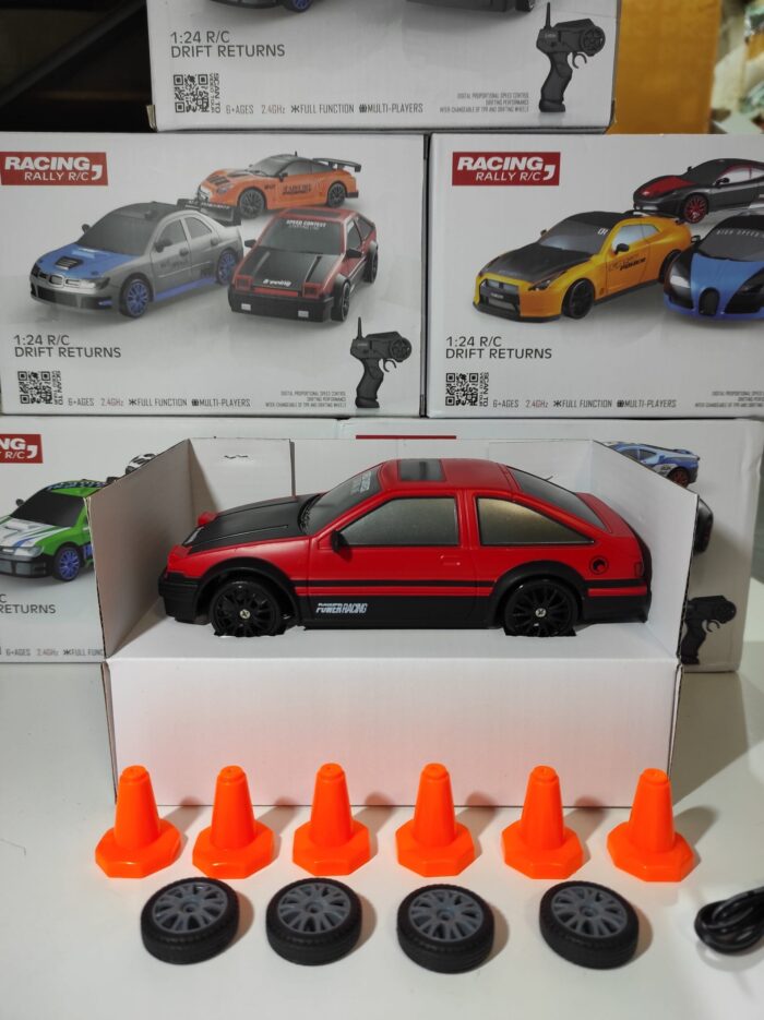 Coche teledirigido drift 1:24 RETRO ROJO