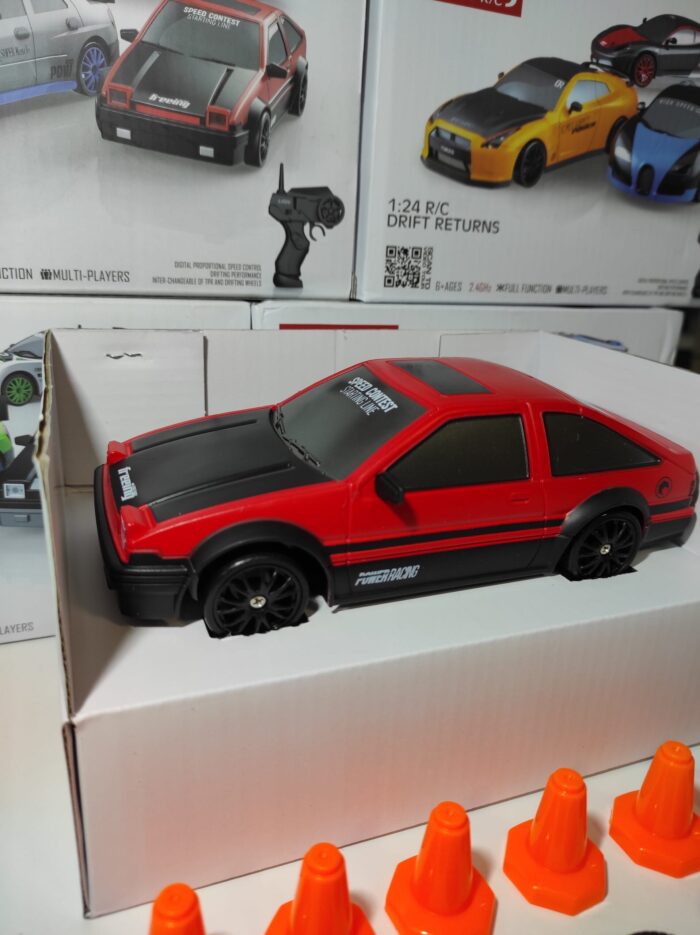 Coche teledirigido drift 1:24 RETRO ROJO