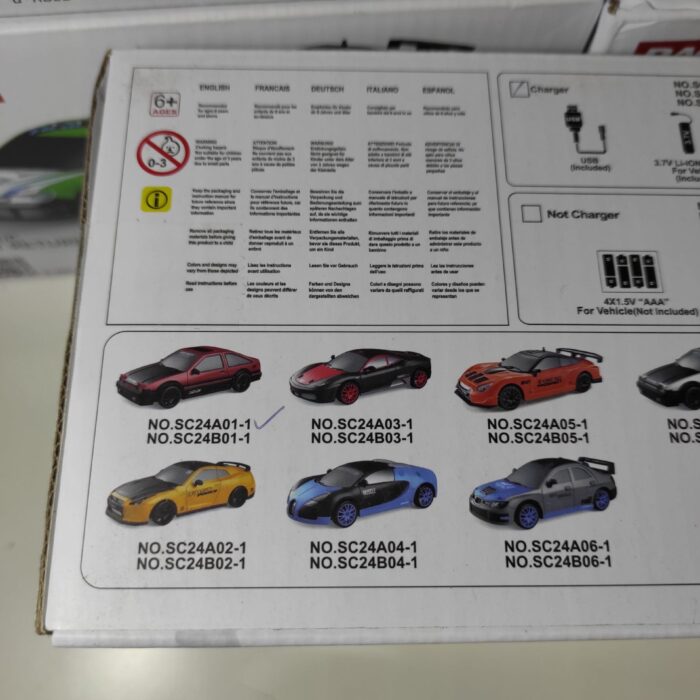 Coche teledirigido drift 1:24 RETRO ROJO