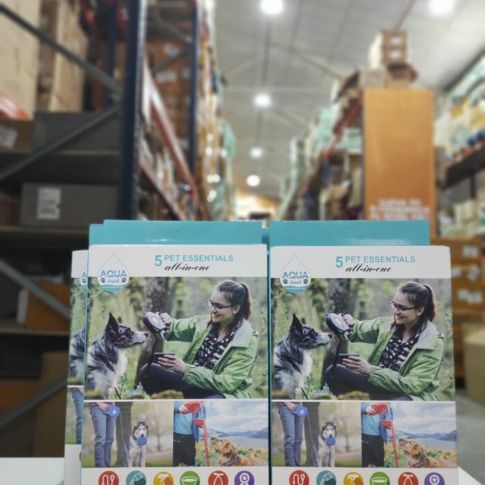 Correa retráctil para perros con cuenco plegable