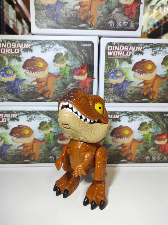 Juego de papelería de dinosaurio 5 en 1
