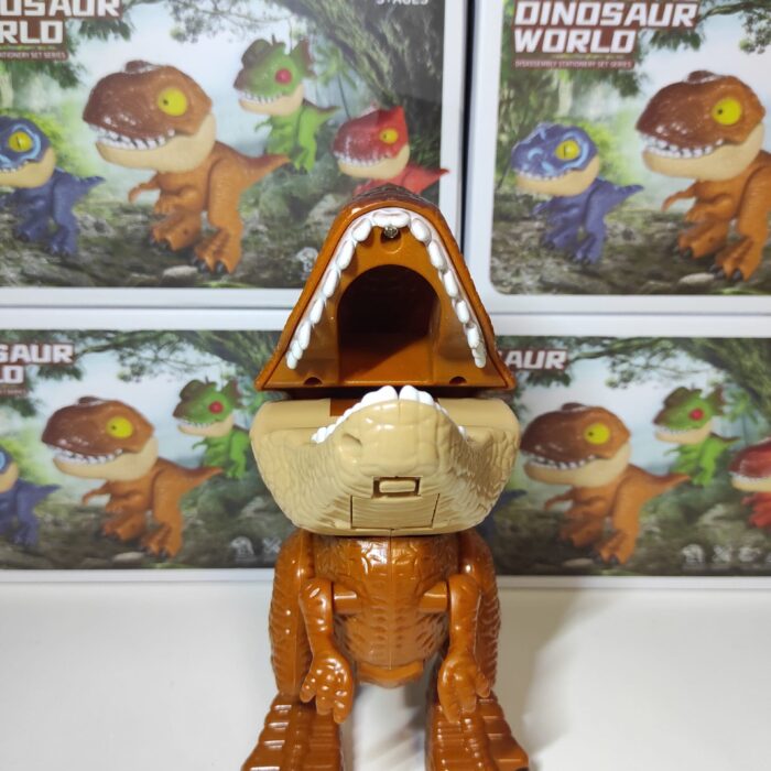 Juego de papelería de dinosaurio 5 en 1