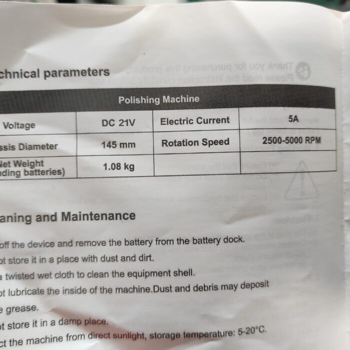 Pulidora para coche 12V