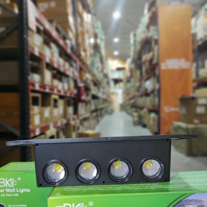 Lámpara solar de pared exterior con 8 LED