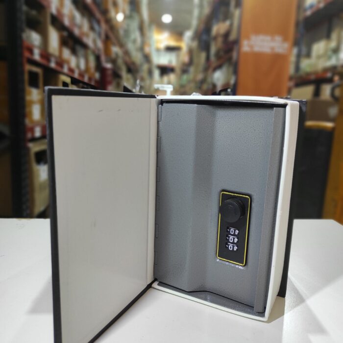 Caja fuerte en forma de libro con cerradura 180x115x55mm
