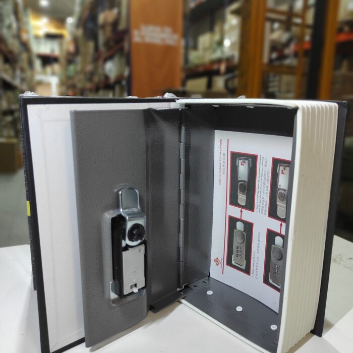 Caja fuerte en forma de libro con cerradura 180x115x55mm