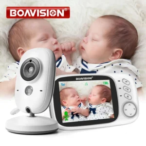 S4fd53f6660f14cd08b2fe46bc6ee884fe-2.webp VB603 Video Baby Monitor 2.4G Wireless With 3.2 Inches LCD 2 Way Audio Talk Night Vision Surveillance Security Camera Babysitter