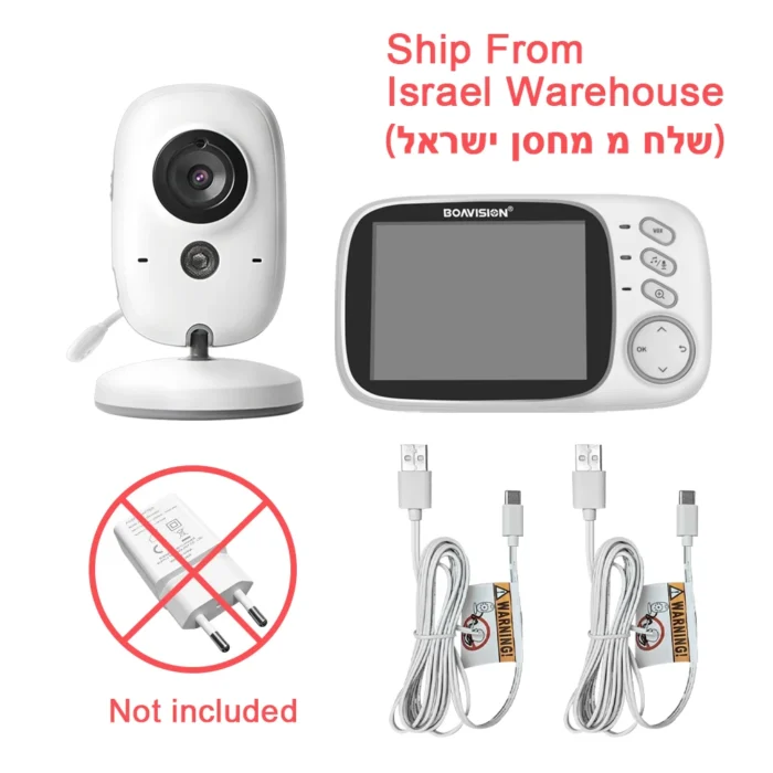Se633b39871984949af434c183d86d99e1-2.webp VB603 Video Baby Monitor 2.4G Wireless With 3.2 Inches LCD 2 Way Audio Talk Night Vision Surveillance Security Camera Babysitter