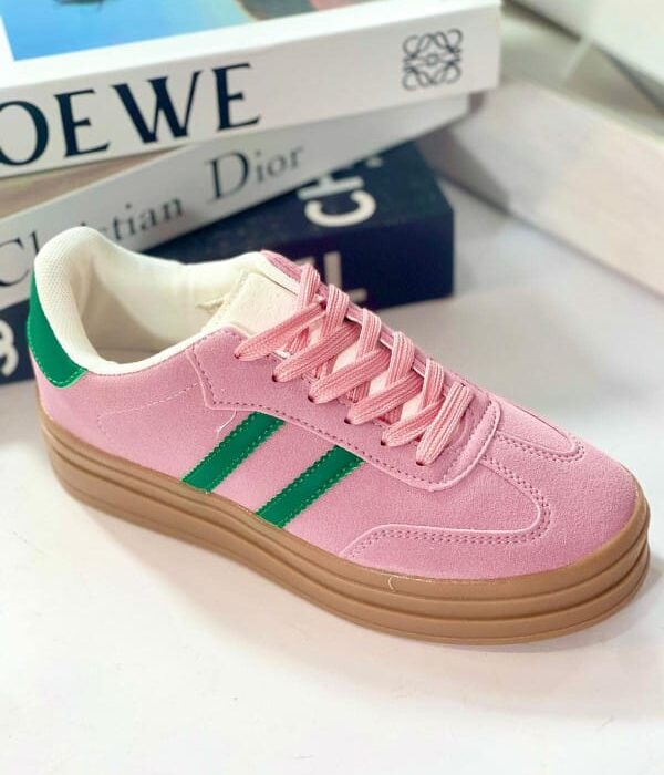 Calzado deportivo R213 rosa filo verde 41