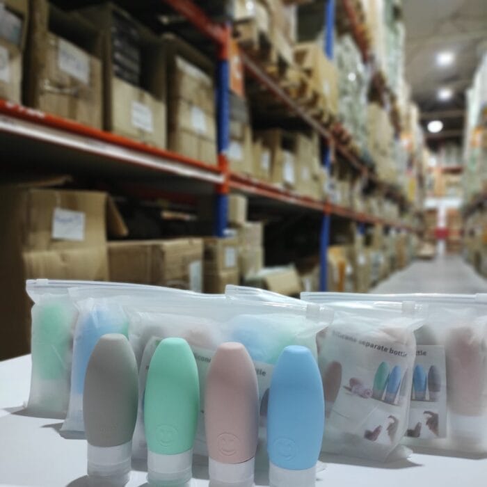 Set de 4 botellas de viaje