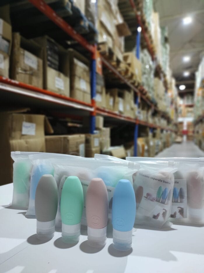 Set de 4 botellas de viaje