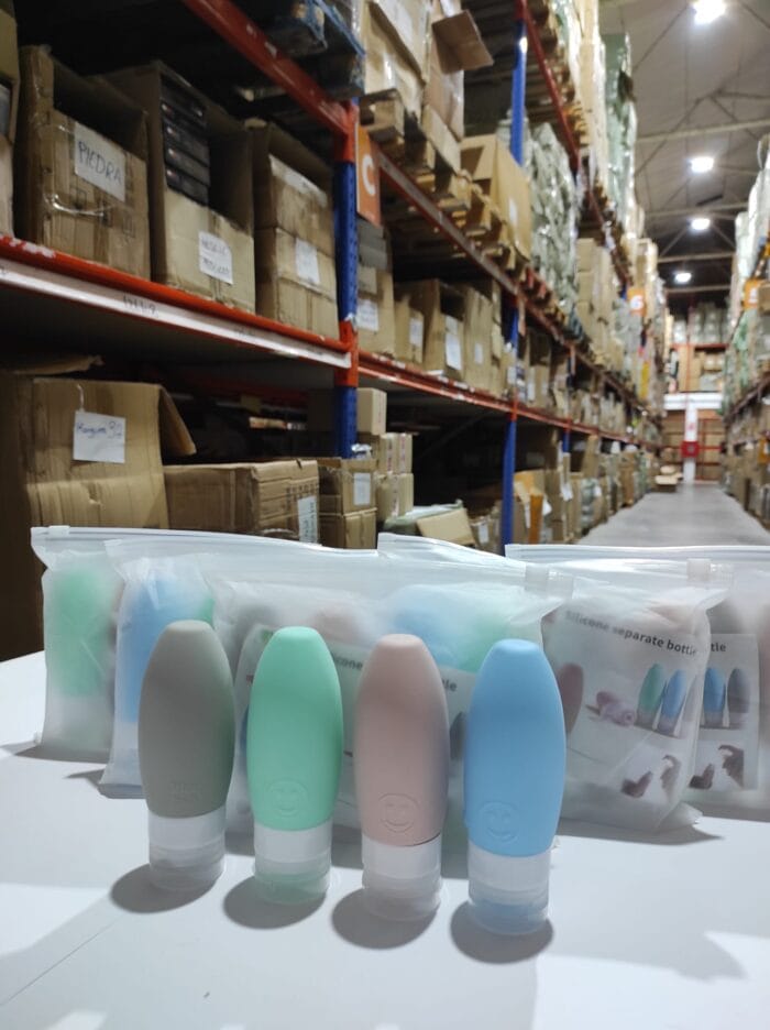 Set de 4 botellas de viaje